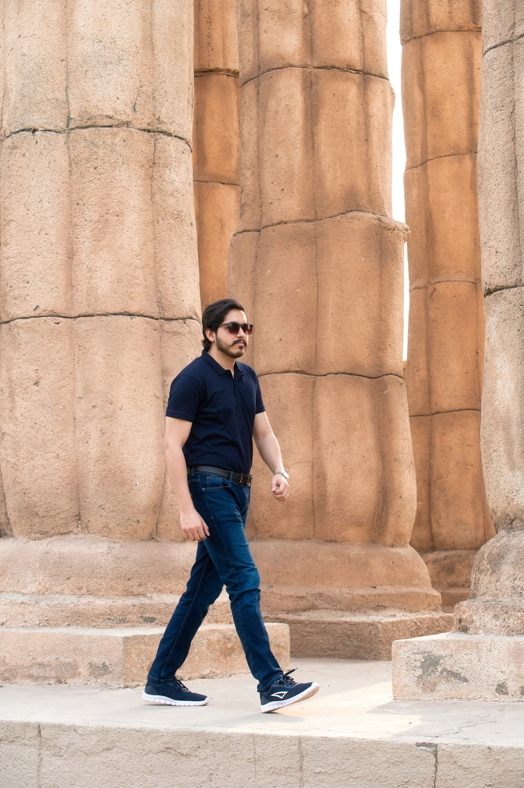 Classic Pique Polo Shirt – Navy Blue