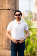 Classic Pique Polo Shirt – White