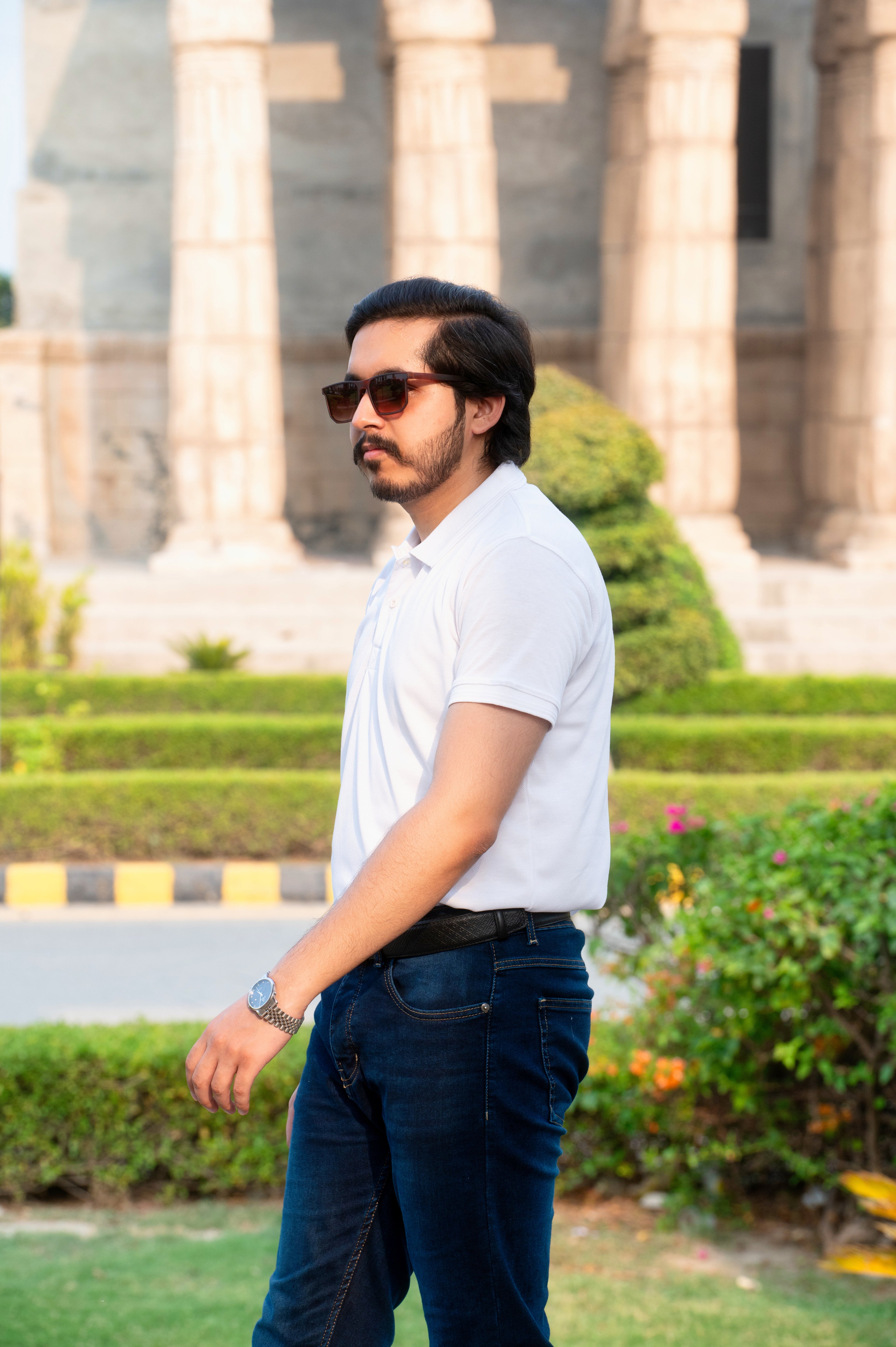 Classic Pique Polo Shirt – White