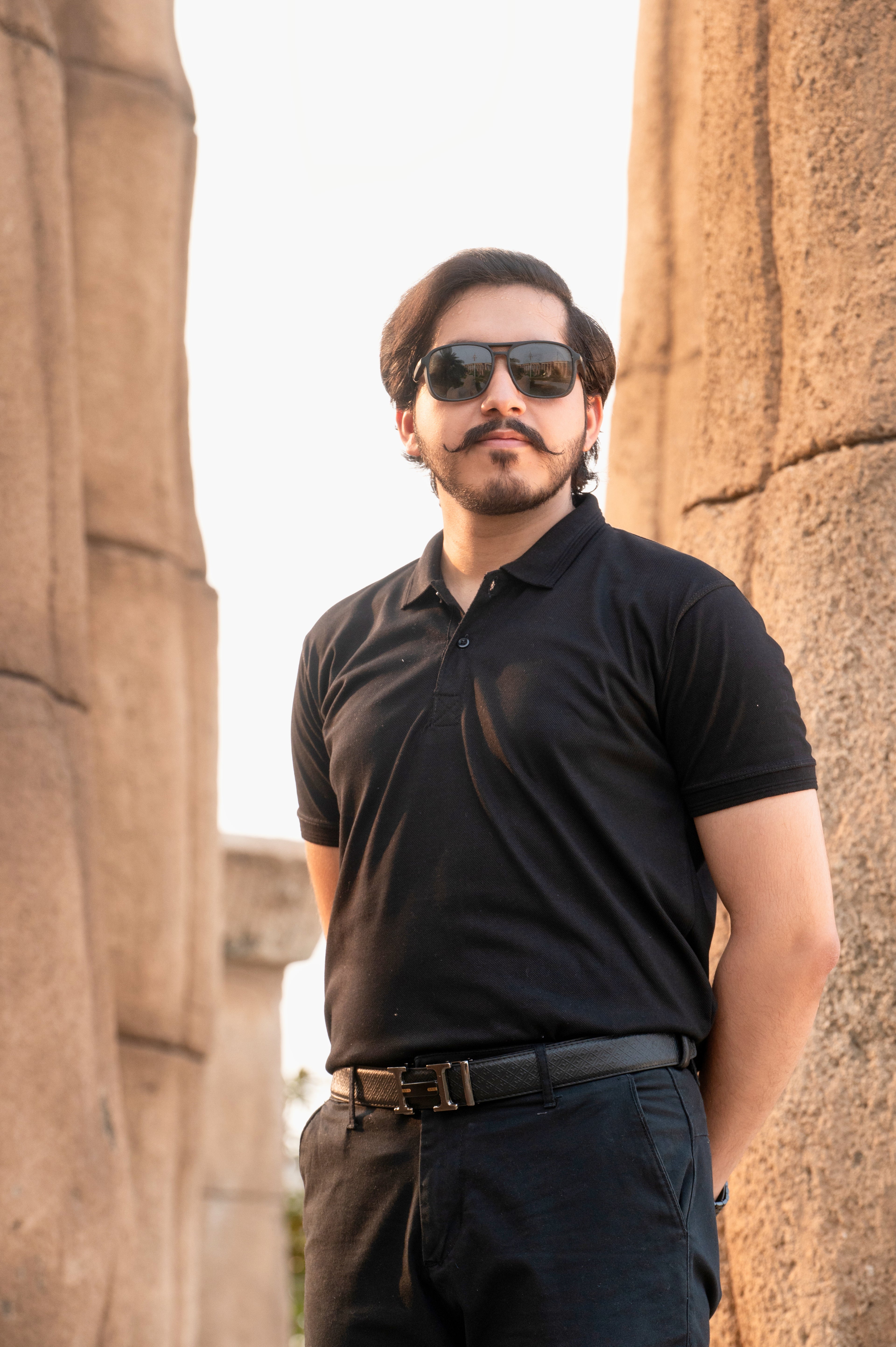 Classic Pique Polo Shirt – Black