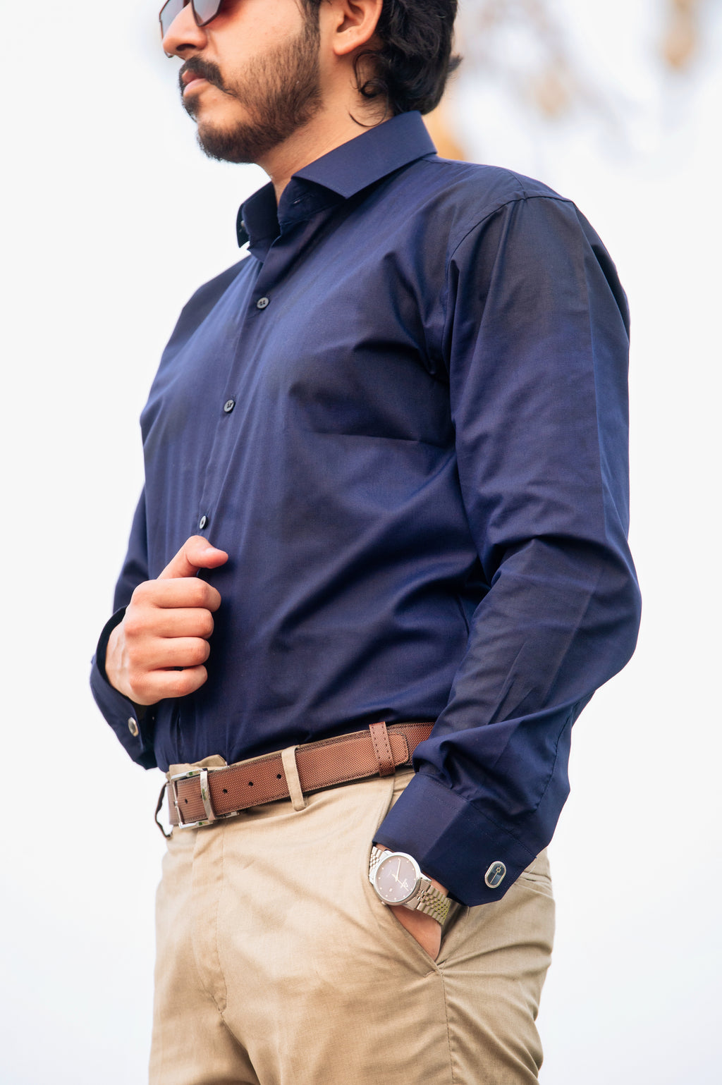 Classic Formal Shirt – Navy Blue