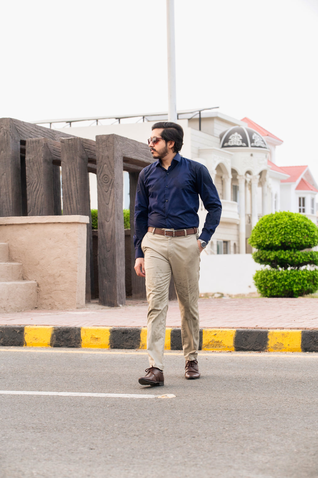 Classic Formal Shirt – Navy Blue